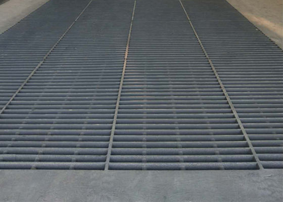 Expanded Heavy Duty Steel Grating , Large Metal Floor Grates Customized Size