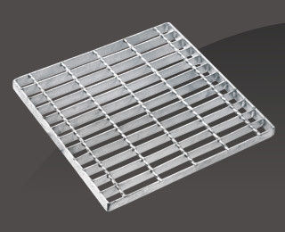 Aluminum Alloy Exterior Stair Treads, Steel Perforated Anti-Slip Plank Grating