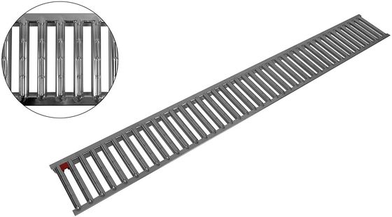 Aluminum Alloy Exterior Stair Treads, Steel Perforated Anti-Slip Plank Grating