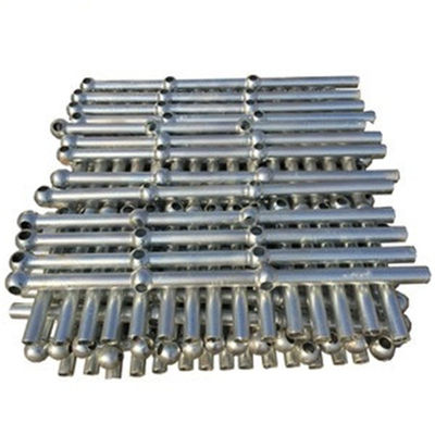 Ball Joint Handrail Stanchions Connect To Industrial Steel Grating
