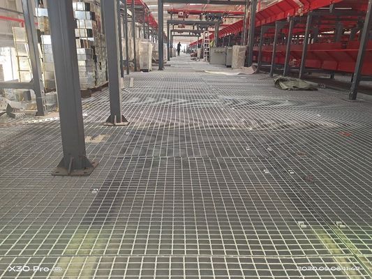 19w4 Metal Grate Walkway , Industrial Steel Grating ISO