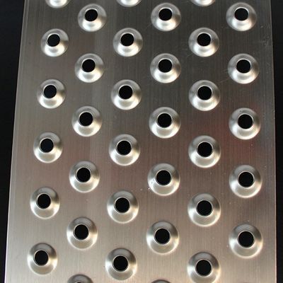 Anti Skid Non Slip Carbon Steel Perforated Sheet 2.0mm Thickness Safety Grating