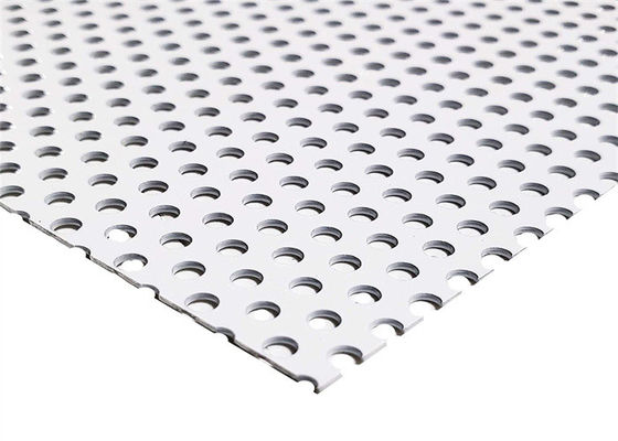 Grade 5052 H32 Aluminum Perforated Plate Clear Anodized For Construction