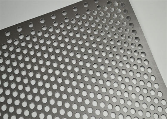 3mm Thickness Stainless Steel Perforated Panel Polishing Process 9.5mm Staggered