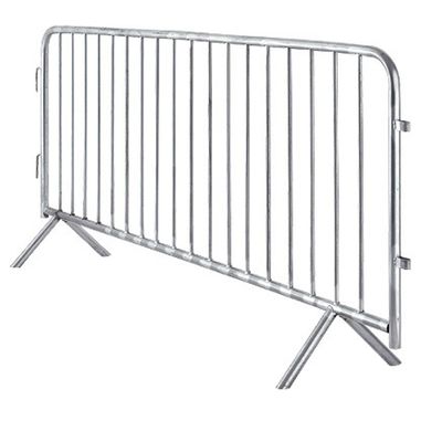 Heavy Duty Galvanised Pedestrian Crowd Control Barriers Traffic Road Safety Bridge Feet