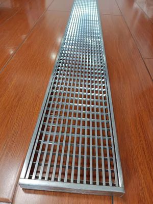 Channel Drainage Trench Cover Stainless Steel Grating 3mm Thick