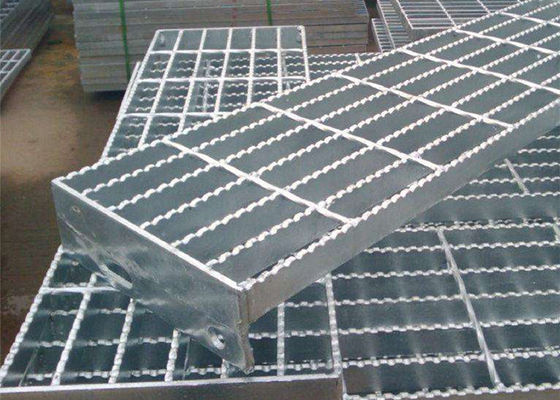 Serrated Galvanized Bar Platform Heavy Duty Welded Steel Grating For Workshops And Warehouse