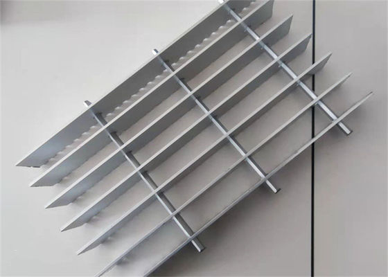 Building Material 6063 T6 Aluminum Bar Grating Roof Safety Walkway