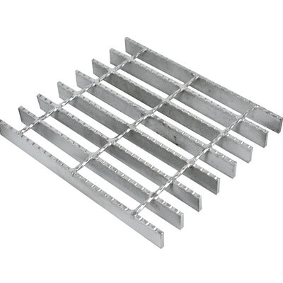 Serrated Heavy Duty Metal Floor Grates Galvanized Steel Bar 10mm Thickness